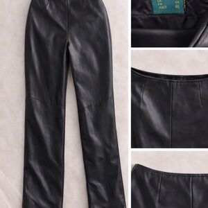 Danier Black Leather Pants